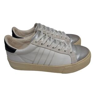 Gola Shoes Orchid Platform Viper Sneakers Womens Sz 10 White Silver Leather